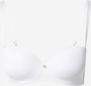 ESOTIQ Balconette Bra in White: front