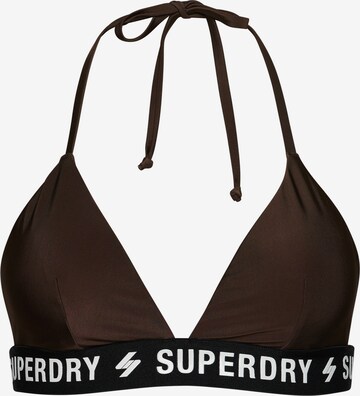 Hauts de bikini Superdry en marron : devant