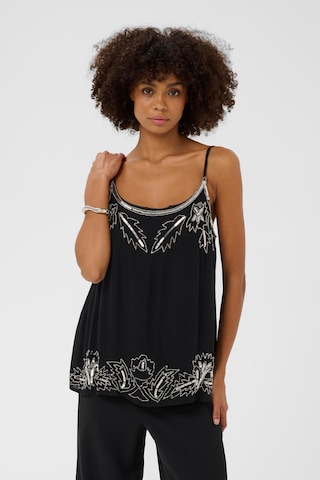 CULTURE Top 'CUcianna' in Black: front