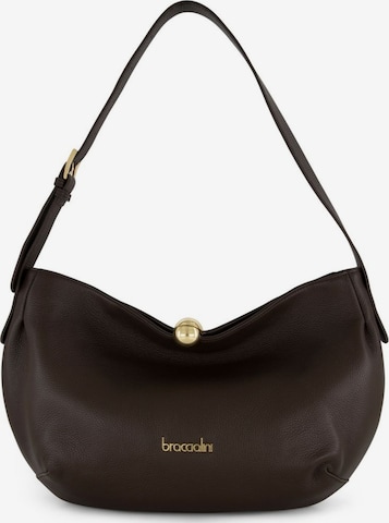 Borsa a spalla 'Ariel' di Braccialini in marrone: frontale
