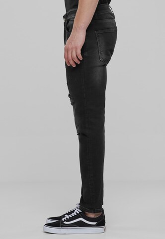 2Y Premium Tapered Jeans in Grey