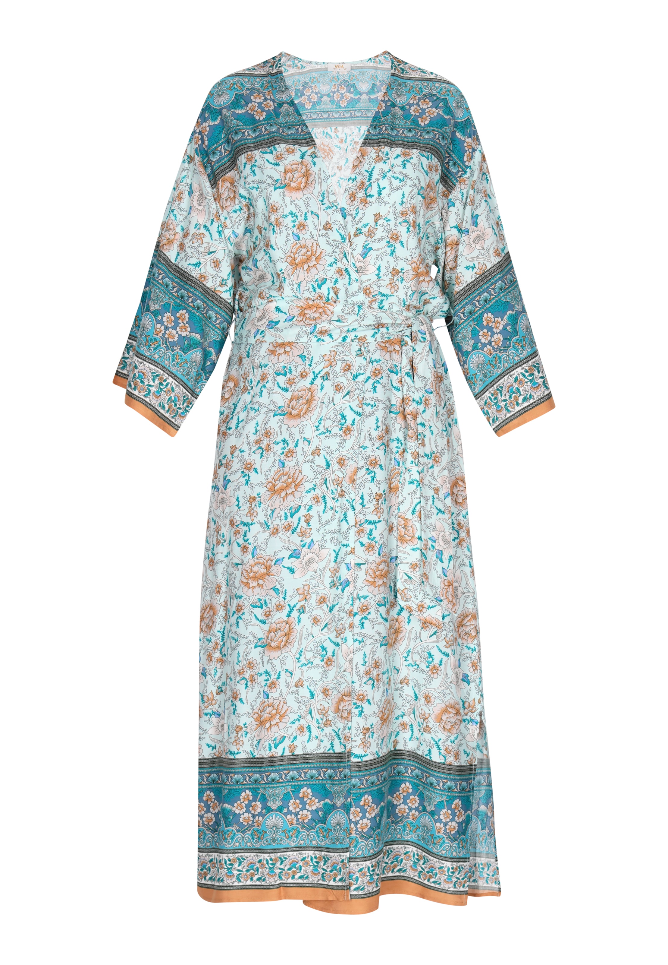 usha FESTIVAL Kimono i blå: forside