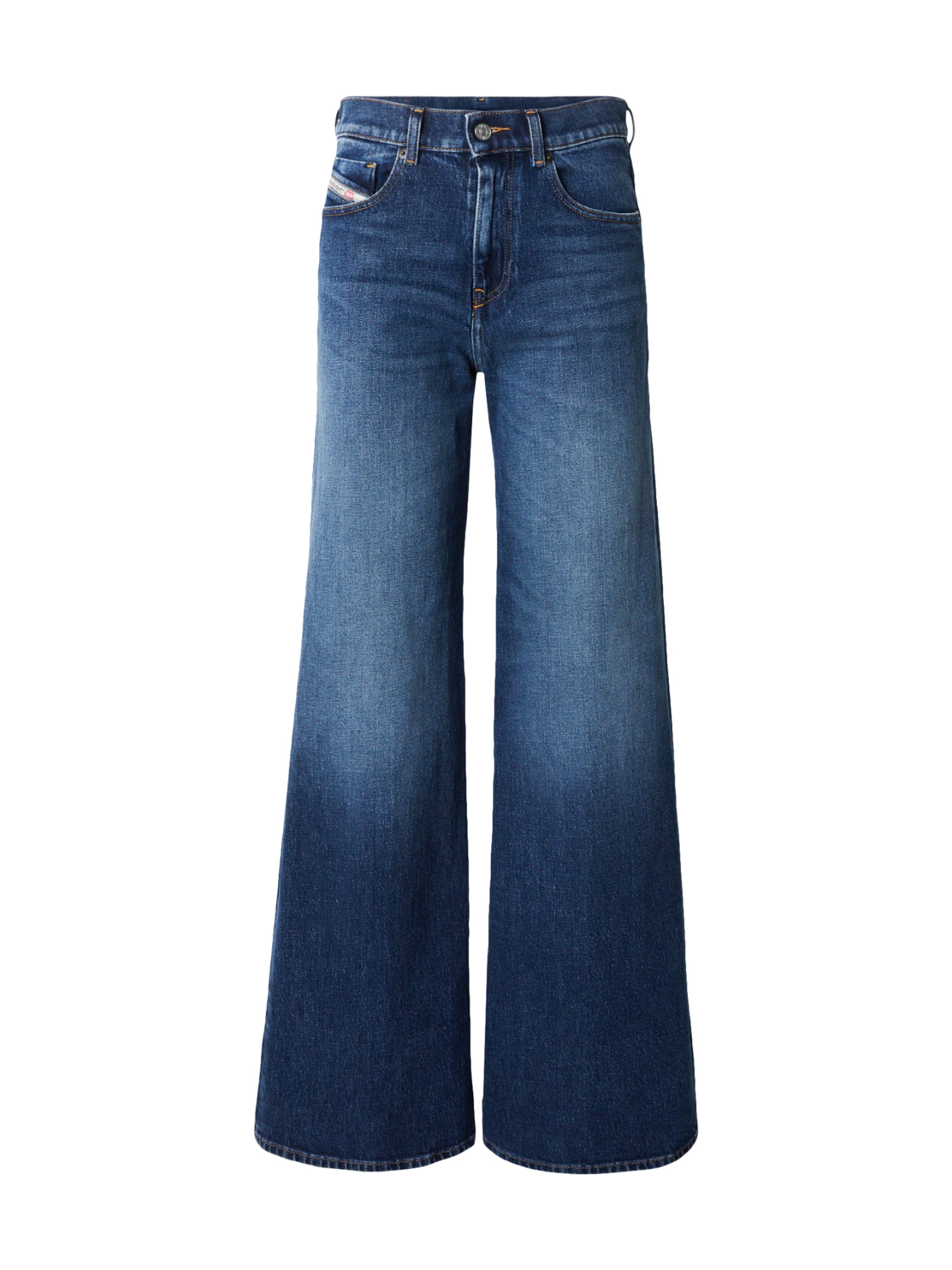 DIESEL Wide leg Jeans &#x27;1978 D-AKEMI&#x27; in Blauw: voorkant