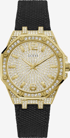 Orologio analogico 'SHIMMER' di GUESS in nero: frontale