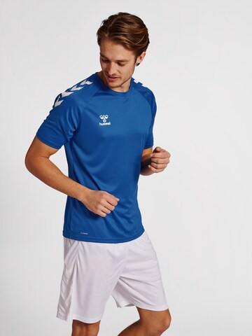 Hummel - Camisa funcionais em azul: frente