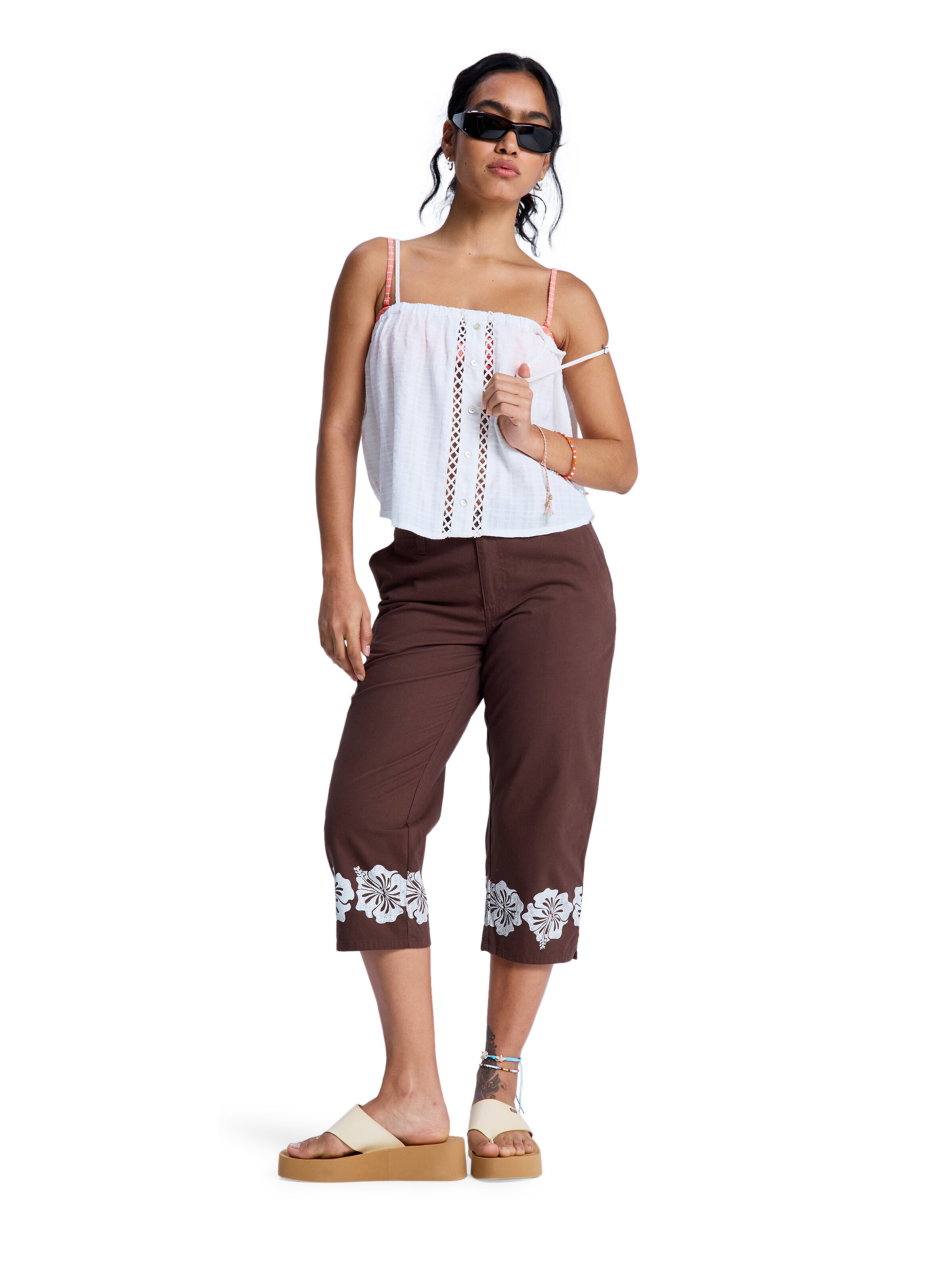 ROXY Top 'Sweetest Sky' in White