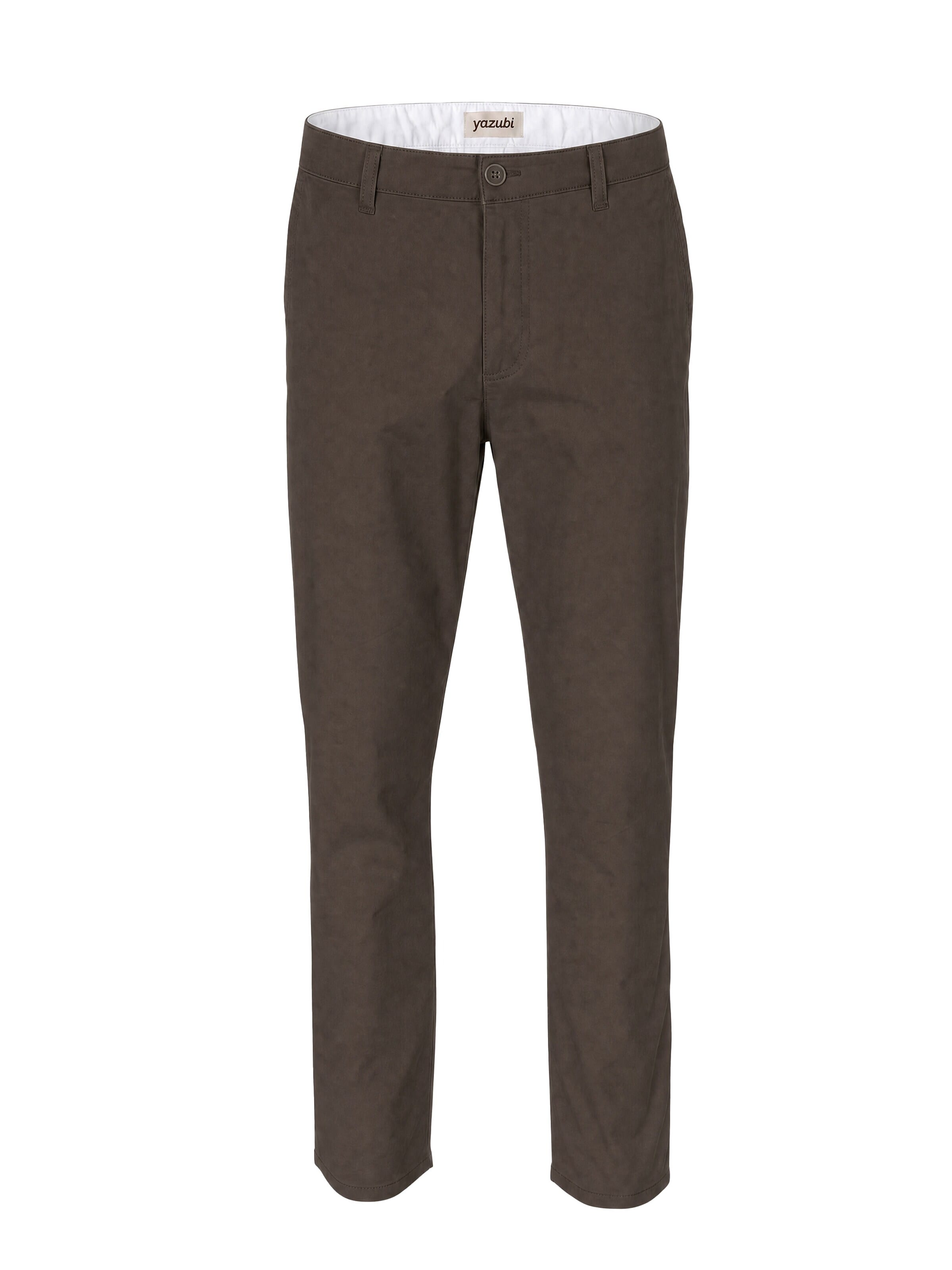 yazubi Slim fit Chino Pants 'Kyle' in Brown: front