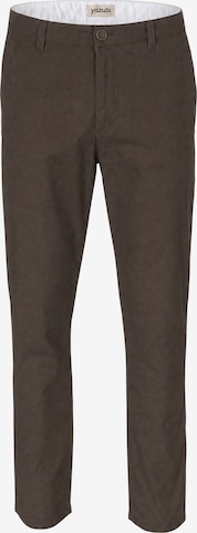 yazubi Chino Pants 'Kyle' in Brown: front