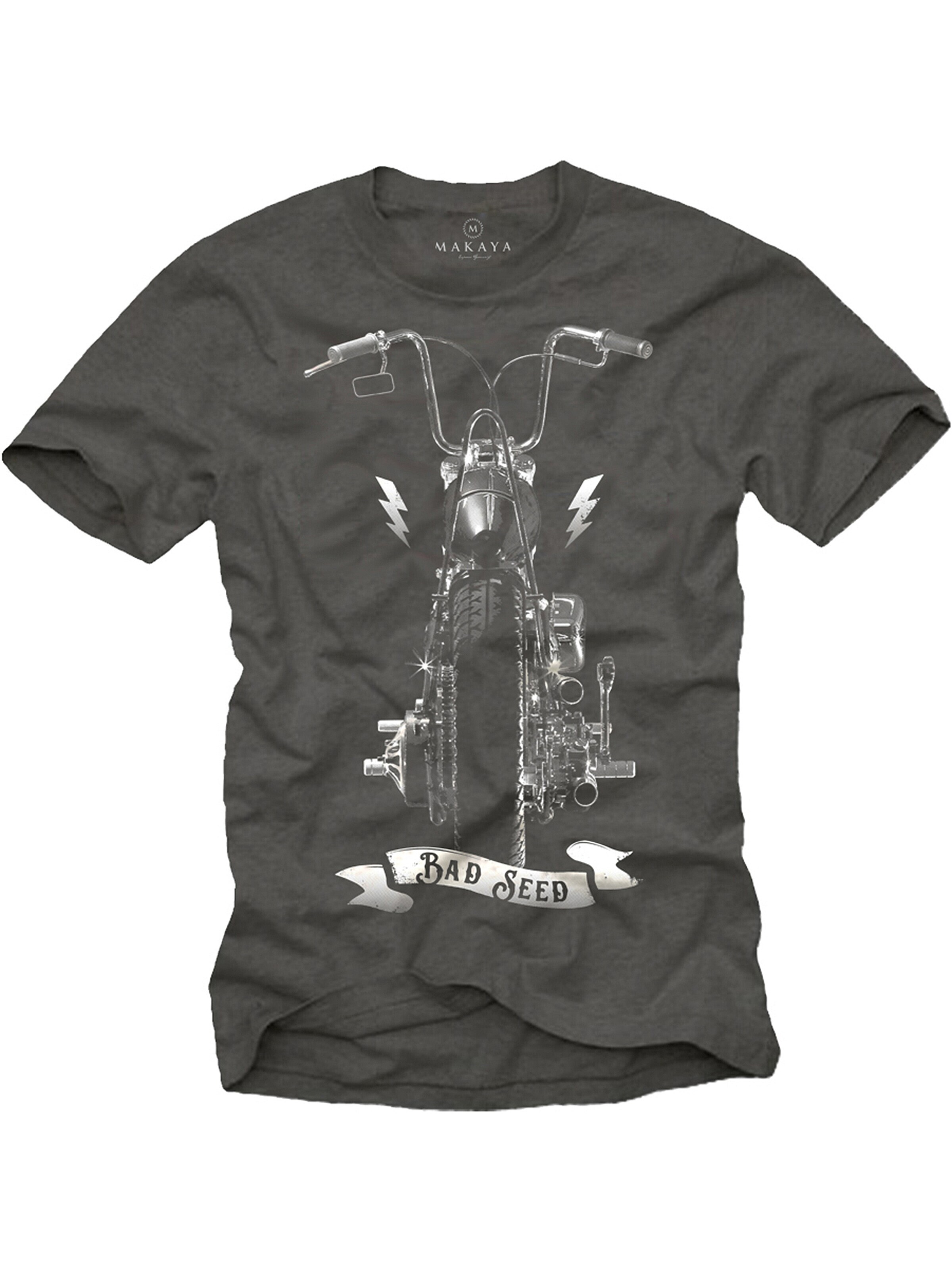 MAKAYA Shirt 'Bad Seed' in Grey: front
