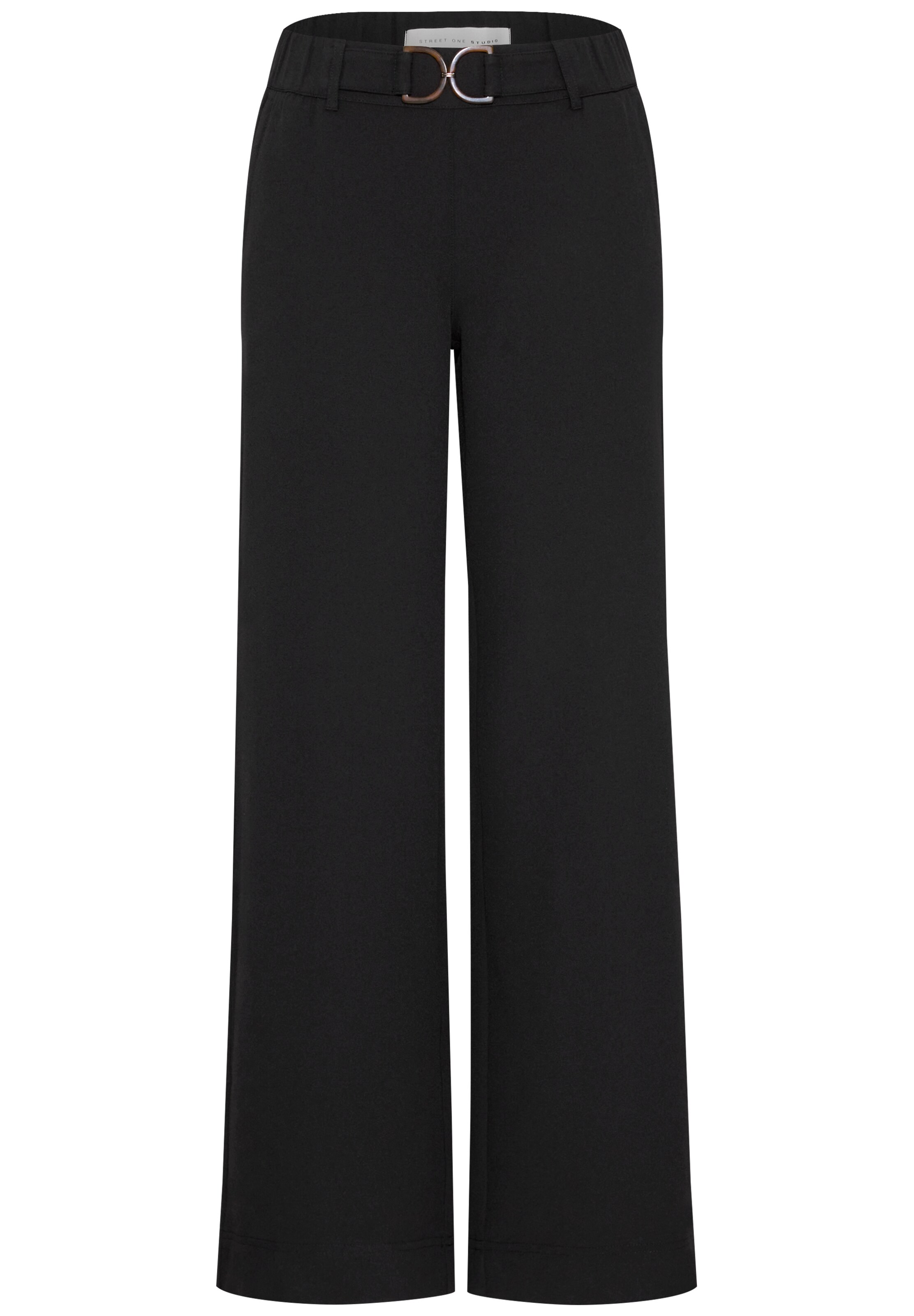 Street One Studio Loose fit Pants in Black: front