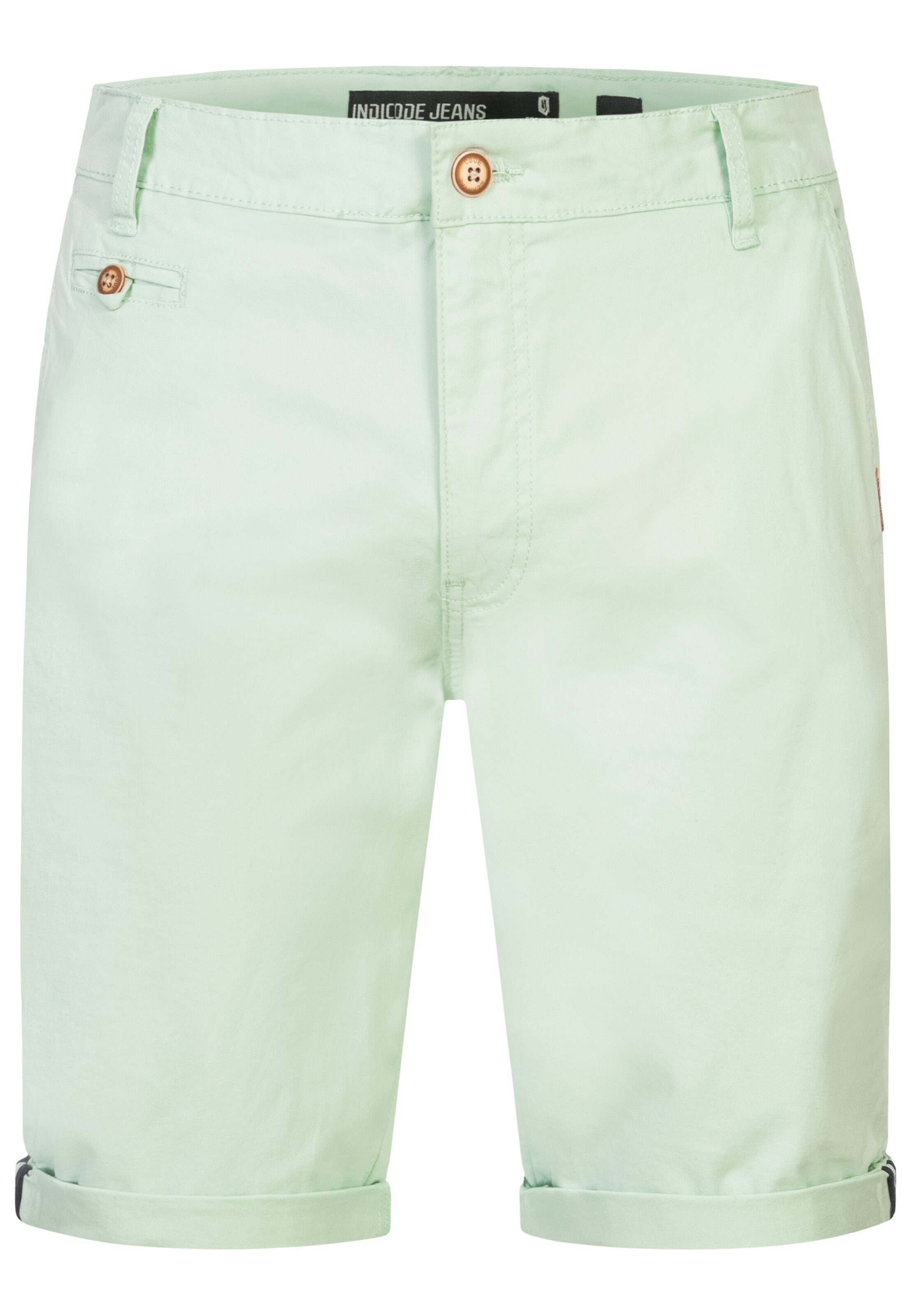 INDICODE JEANS Regular Shorts 'Creel' in Blau: Vorderseite