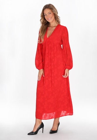 faina Dress in Red: front