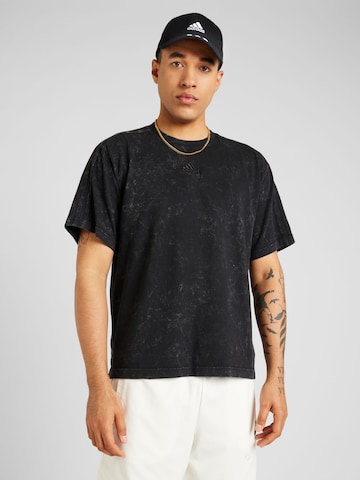 ADIDAS SPORTSWEAR - Camisa funcionais 'ALL SZN' em preto: frente