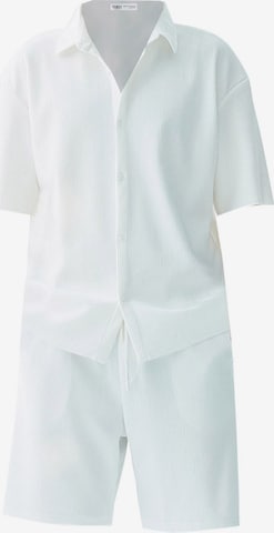 balta VAMOS CLO Laisvas Kelnės: priekis