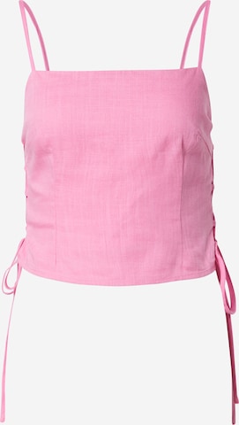 The Frolic Top in Pink: front