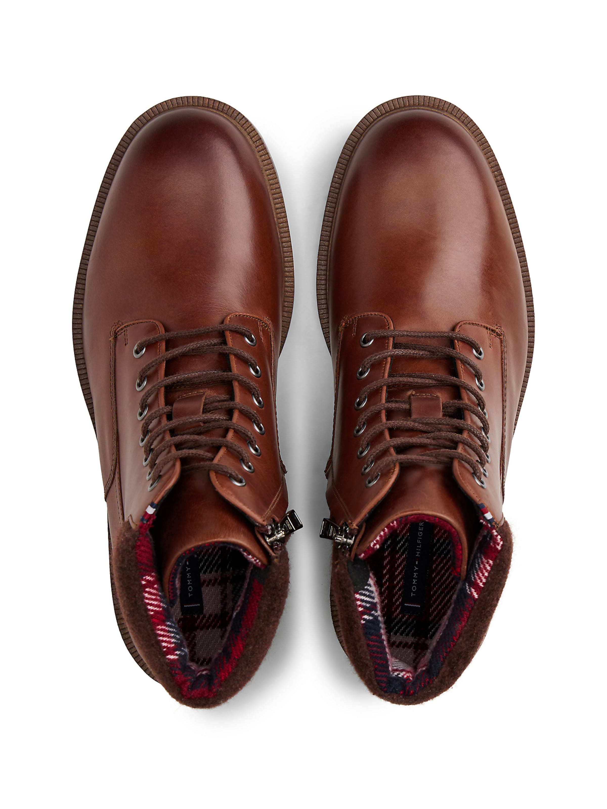 TOMMY HILFIGER Veterboots in Bruin