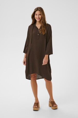 Cream Jurk 'Lark' in Bruin