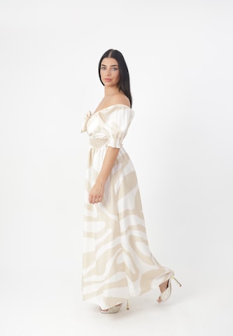 Elara Dress in Beige