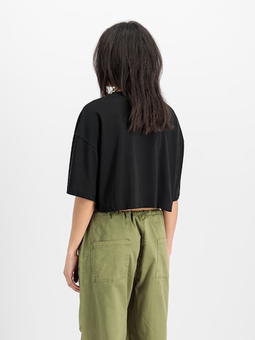 ALPHA INDUSTRIES Shirt in Zwart