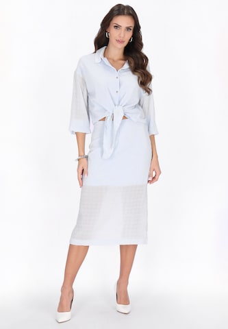 faina Blouse 'Festive' in Blauw