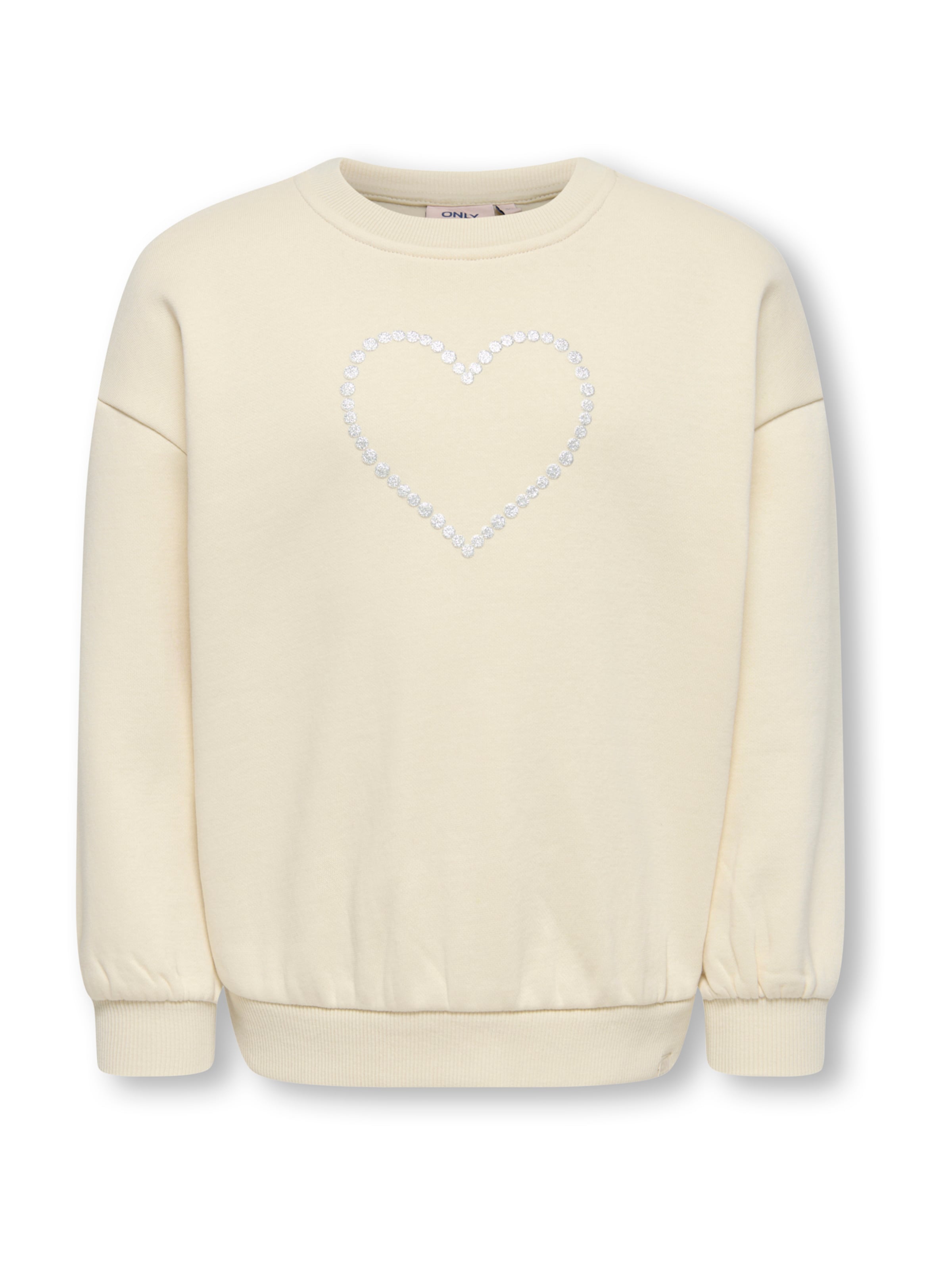 Only Mini Sweatshirt 'KMGKATE' in Beige: front