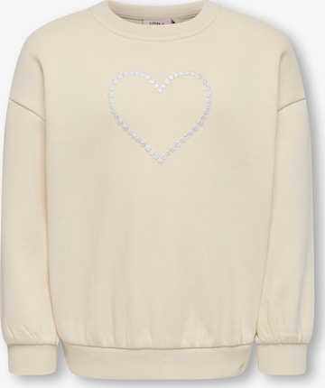 Only Mini Sweatshirt 'KMGKATE' in Beige: Vorderseite