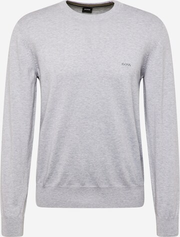 BOSS Sweater 'Pacas-L' in Grey: front