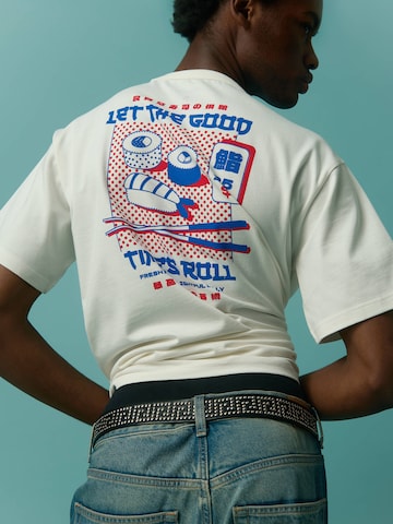 DillySocks Bluser & t-shirts 'Let The Good Times Roll' i hvid