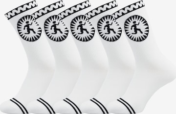 UNABUX Socks 'Touchdown' in White: front