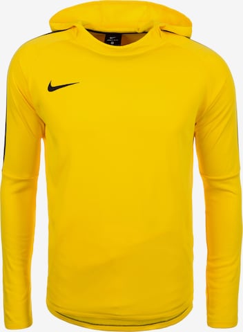 NIKE Athletic Sweatshirt 'Dry Academy 18' in Yellow: front
