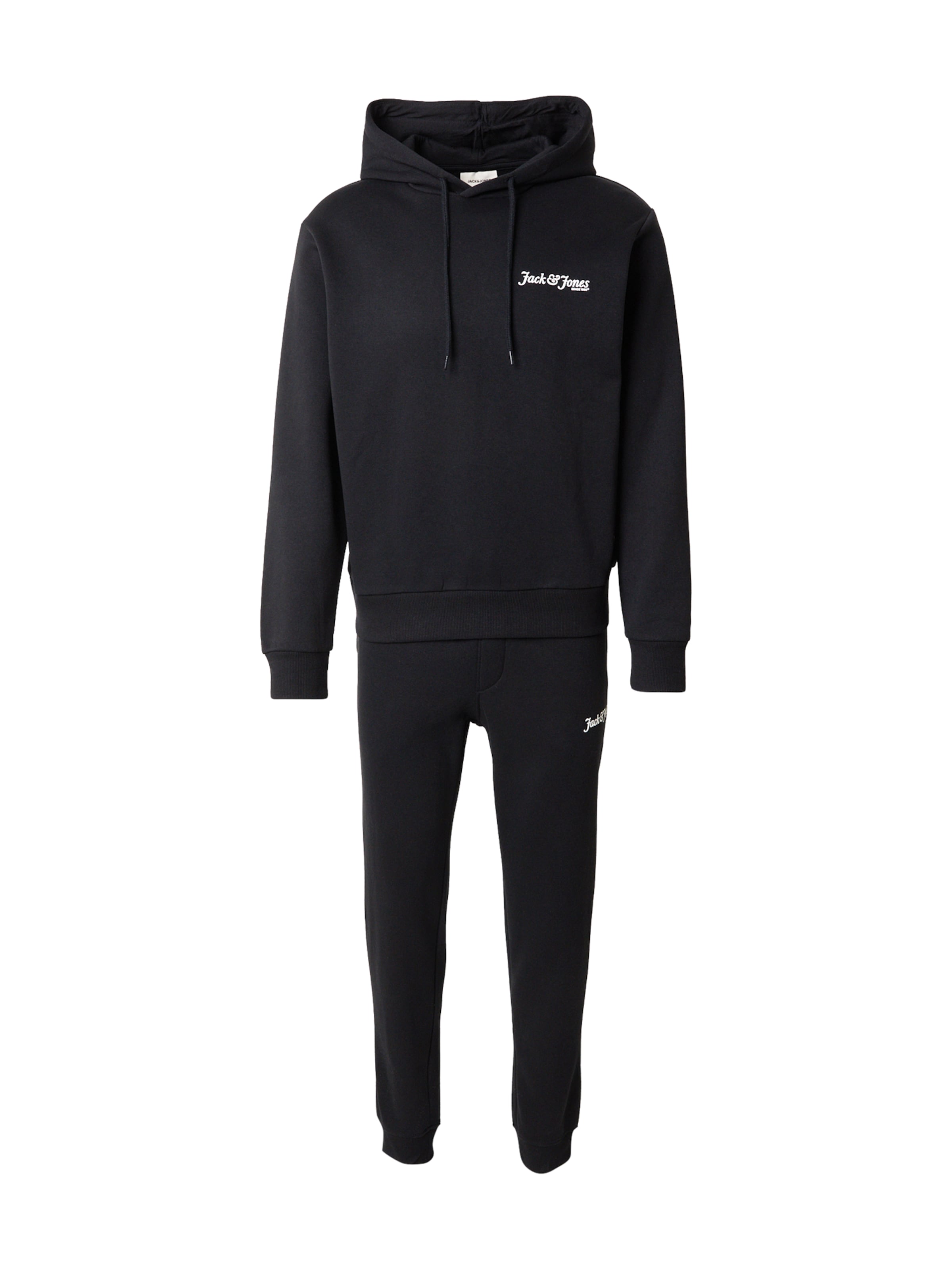 JACK & JONES Φόρμα τρεξίματος 'JJYUKI' σε μαύρο: μπροστά