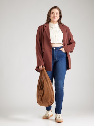 Slimfit Jeans 'CARRAY' de la ONLY Carmakoma pe albastru
