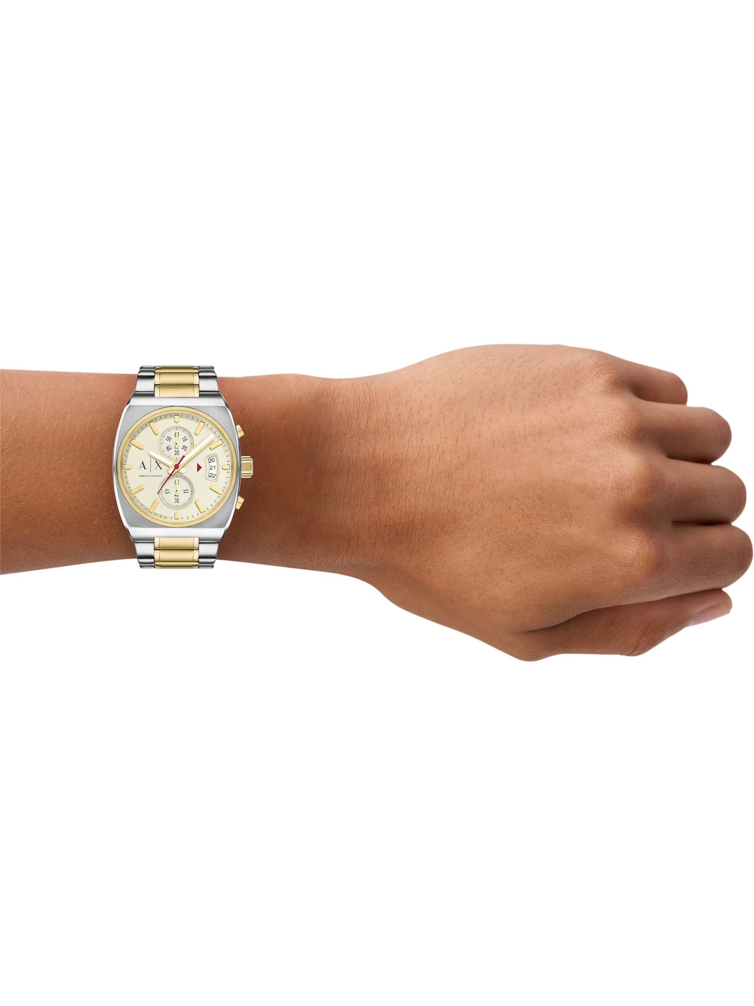 ARMANI EXCHANGE Uhr in Gold: Vorderseite