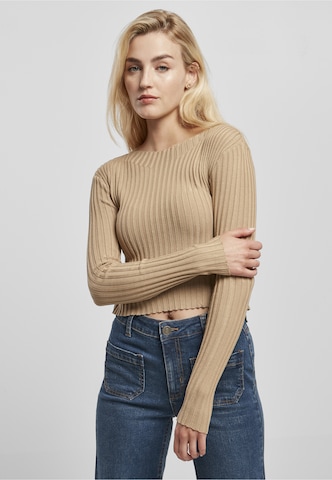 Pull-over Urban Classics en beige : devant