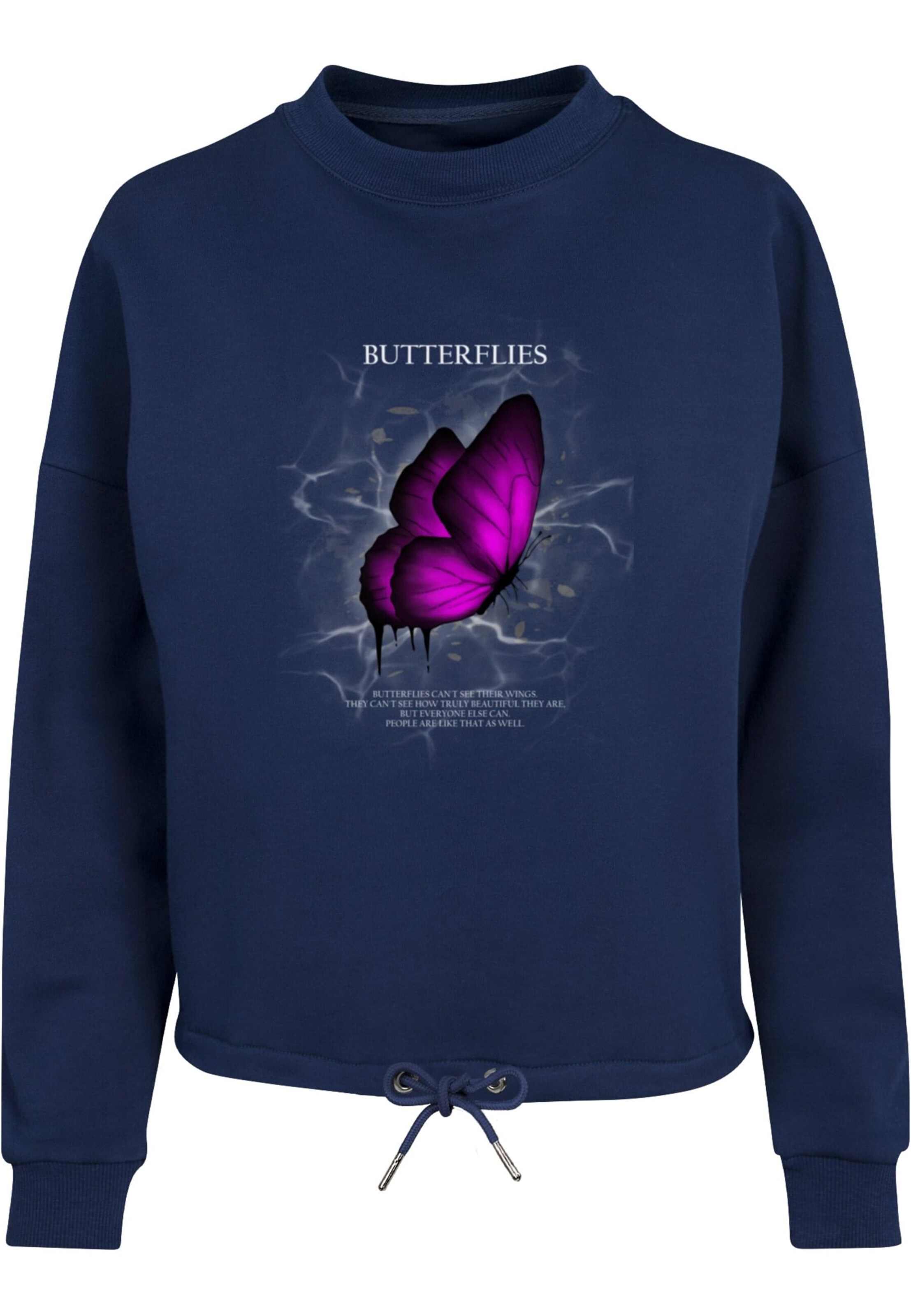 Merchcode Sweatshirt in Blauw: voorkant