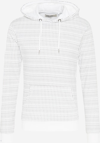 BLEND Kapuzenpullover mit Allover Print in Weiß: front