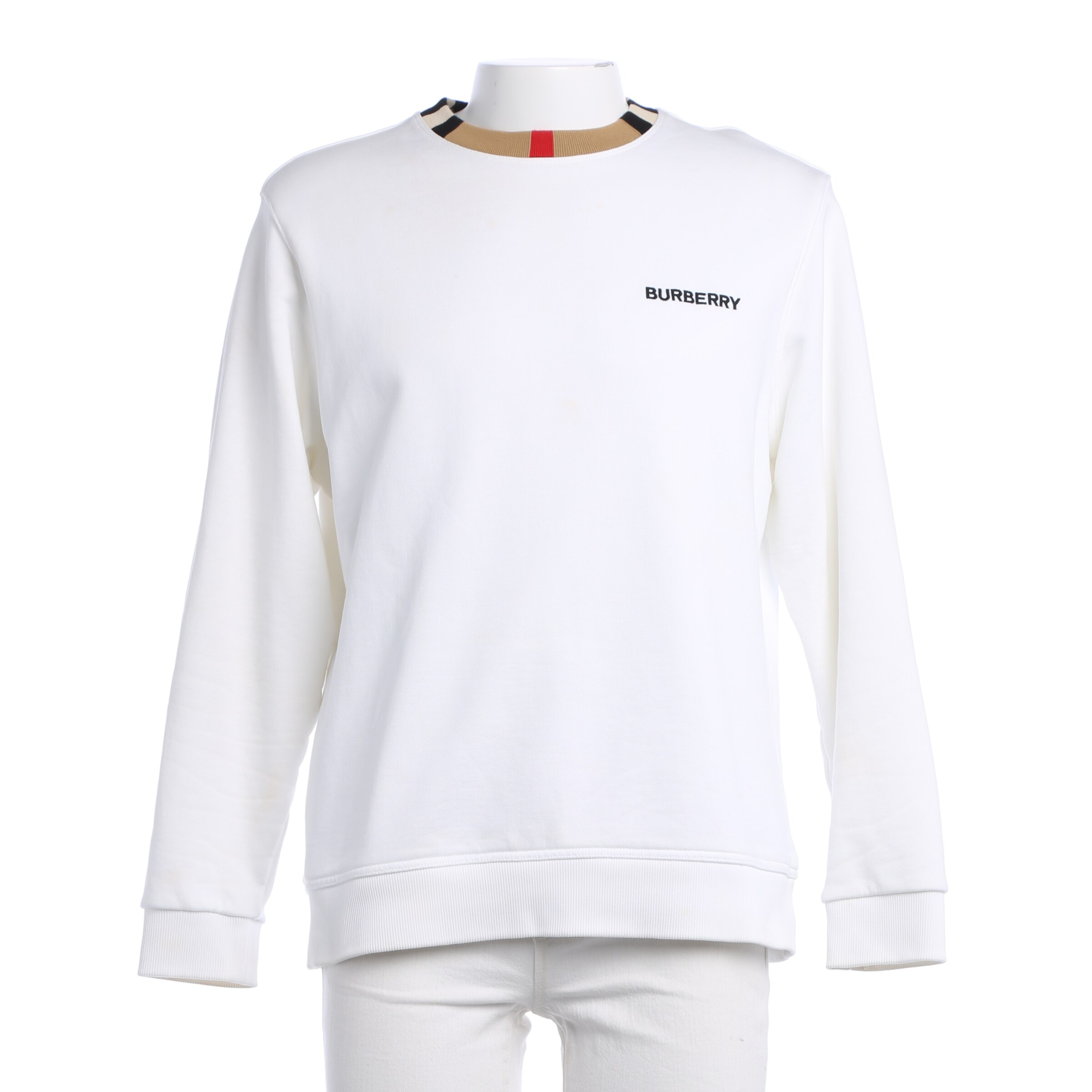 BURBERRY Sweatshirt & Zip-Up Hoodie in M in White, Item view