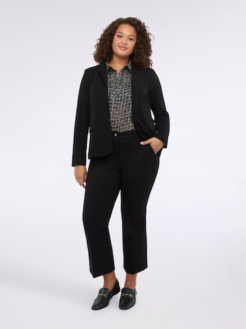 évasé Pantalon Fiorella Rubino en noir