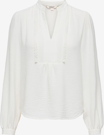 ONLY Blus 'ONLMETTE' i vit: framsida