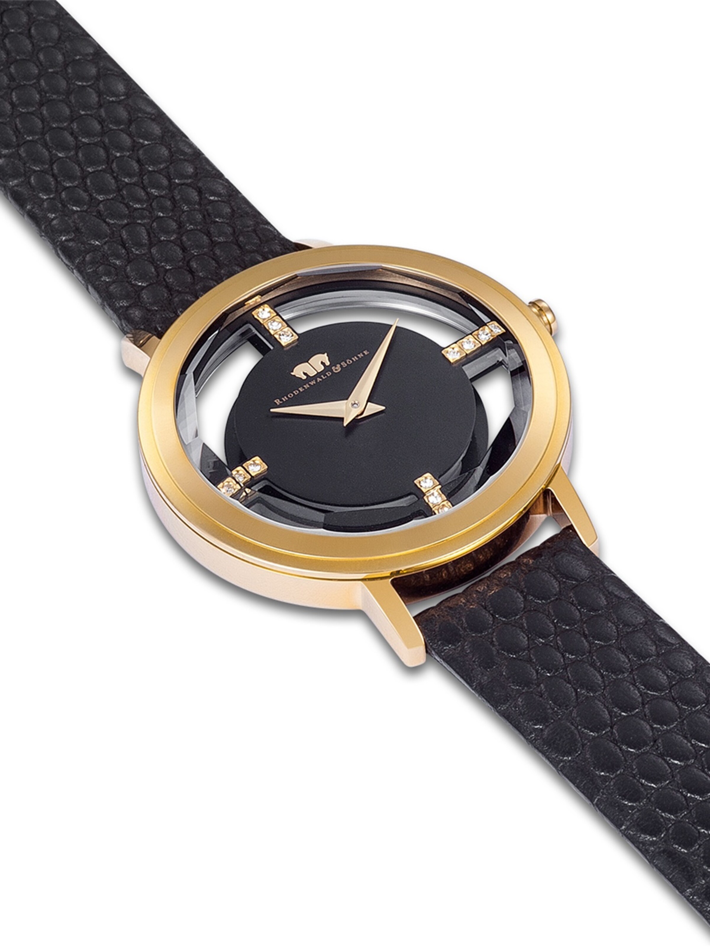 Montre à affichage analogique Rhodenwald & Söhne en noir