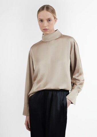 COMMA Blouse in Bruin: voorkant