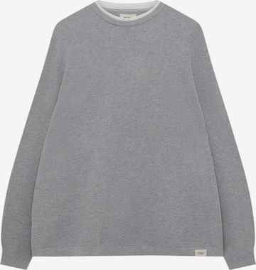 Pull-over Pull&Bear en gris : devant