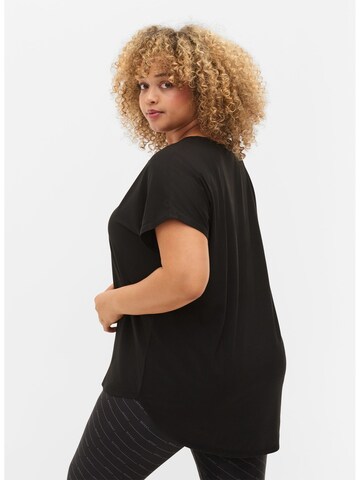 Active by Zizzi Shirt 'ABASIC' in Black