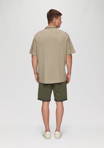 QS Comfort fit Overhemd in Beige