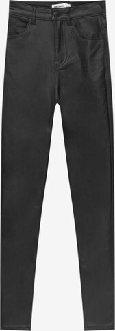 Pull&Bear Skinny Jeans in Black: front