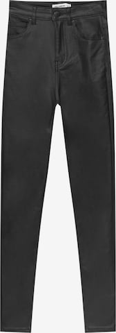 Pull&Bear Skinny Jeans in Zwart: voorkant