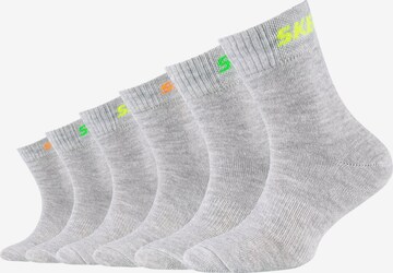 SKECHERS Athletic Socks in Grey: front