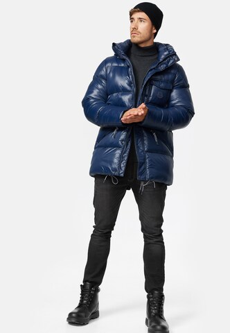 INDICODE JEANS Winter jacket 'Local' in Blue