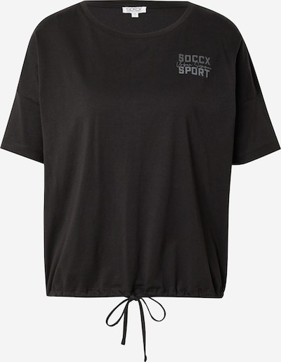 Soccx Oversizeshirt in grau / schwarz, Produktansicht