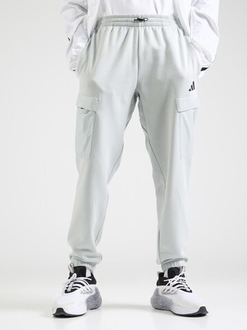 ADIDAS SPORTSWEAR Tapered Sportbyxa i vit: framsida